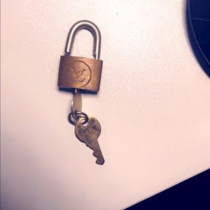 Louis Vuitton key and lock